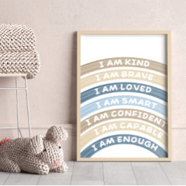 Bevestiging Regenboog Poster Brown&Navy