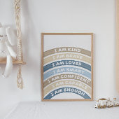 Bevestiging Regenboog Poster Brown&Navy