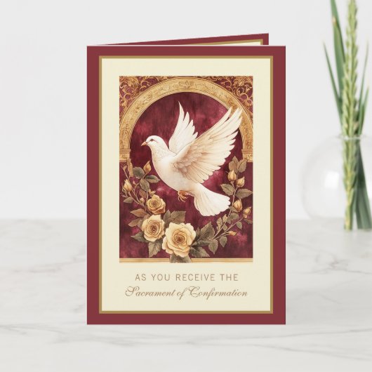 Bevestiging Religieus gebed Feestdagen Kaart (Voorkant)