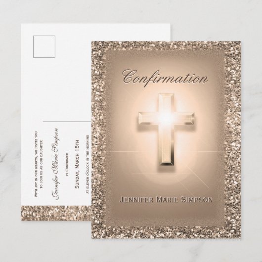 Bevestiging Roos dwars-post Kaart (Voorkant / Achterkant)