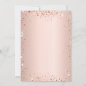 Bevestiging roos goud glitter stof meisje kaart (Achterkant)