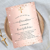 Bevestiging roos goudblush schittert luxe kaart