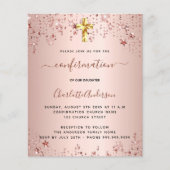 Bevestiging roos gouden ster meisje begrotingsuitn flyer (Voorkant)