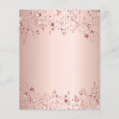 Bevestiging roos gouden sterren Begrotingsuitnodig Flyer (Achterkant)