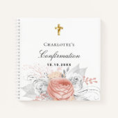 Bevestiging roos gouden zilver notitieboek (Voorkant)