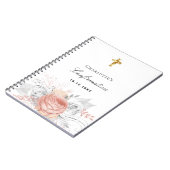 Bevestiging roos gouden zilver notitieboek (Linkerzijde)