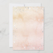 Bevestiging roos goudflorale eucalyptus kaart (Achterkant)