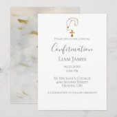 Bevestiging Rosary Simple Religious Event Kaart (Voorkant / Achterkant)