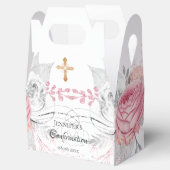 Bevestiging roze floral Silmodern meisje Bedankdoosjes (Geopend)