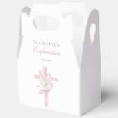 Bevestiging roze kruis bedankdoosjes (Open)