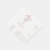 Bevestiging roze kruis servet (Hoek)