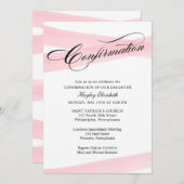 Bevestiging, Roze Waterverf Uitnodiging van het Li (Voorkant / Achterkant)