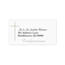 Bevestiging Silver Cross-Adresetiketten Etiket