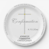 Bevestiging Silver Cross Triplet NAMEN Papieren Bordje (Voorkant)