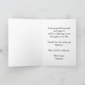 Bevestiging Sponsor Botanical Bedankt Kaart (Binnen)