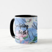 Bevestiging '' Spring Forth'' Handgeschilderde Kun Mok (Voorkant links)