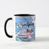 Bevestiging '' Spring Forth'' HandPainted Art Mok (Links)