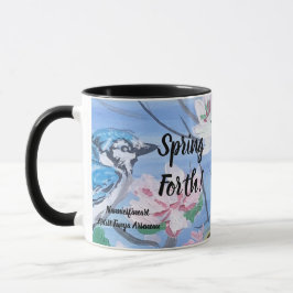 Bevestiging '' Spring Forth'' HandPainted Art Mok