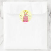 Bevestiging Sticker-aanpassen Ronde Sticker (Tas)