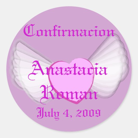 "Bevestiging" Sticker-aanpassen Ronde Sticker (Voorkant)