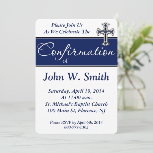 Bevestiging uitnodiging (Staand voorkant)