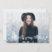 Bevestiging Uitnodiging Aangepaste Foto Fairy Ligh (Voorkant)