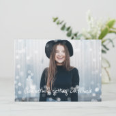 Bevestiging Uitnodiging Aangepaste Foto Fairy Ligh (Staand voorkant)