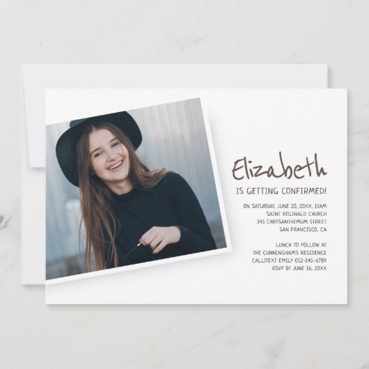 Bevestiging Uitnodiging Aangepaste Foto Fairy Ligh (Achterkant)