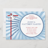 Bevestiging Uitnodiging Blauwe Rays (Voorkant)