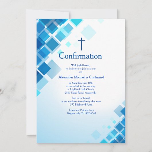 Bevestiging uitnodiging Briljante Vierkanten (Voorkant)