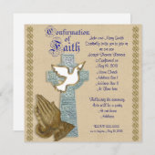 Bevestiging Uitnodiging Keltisch kruis (Voorkant / Achterkant)