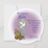 Bevestiging uitnodiging Keltisch kruis (Achterkant)