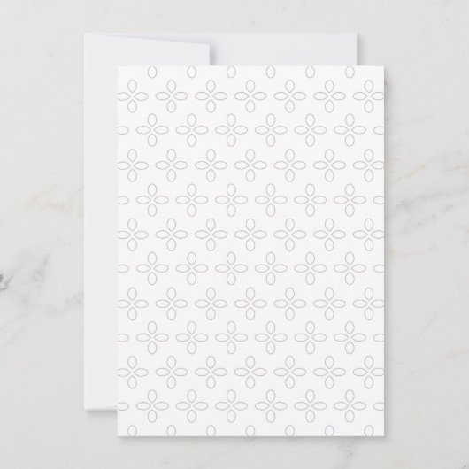 Bevestiging uitnodiging, meisjesuitnodiging legant kaart (Achterkant)