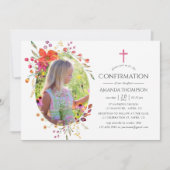 Bevestiging van Aquarelle Wildflower Kaart (Voorkant)