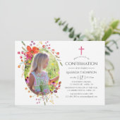 Bevestiging van Aquarelle Wildflower Kaart (Staand voorkant)