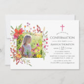 Bevestiging van Aquarelle Wildflower Kaart (Voorkant)