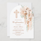 Bevestiging van beige en munt boeket kaart (Voorkant)