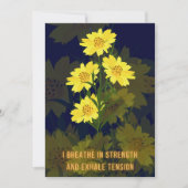 Bevestiging van bevalling Kaart met bloemetjes (Voorkant)