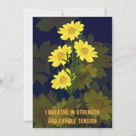 Bevestiging van bevalling Kaart met bloemetjes (Voorkant)