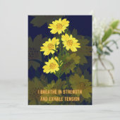 Bevestiging van bevalling Kaart met bloemetjes (Staand voorkant)