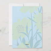 Bevestiging van bevalling Kaart met bloemetjes (Achterkant)