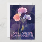 Bevestiging van bevalling Kaart met bloemetjes (Voorkant)