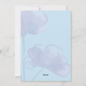 Bevestiging van bevalling Kaart met bloemetjes (Achterkant)