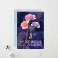 Bevestiging van bevalling Kaart met bloemetjes