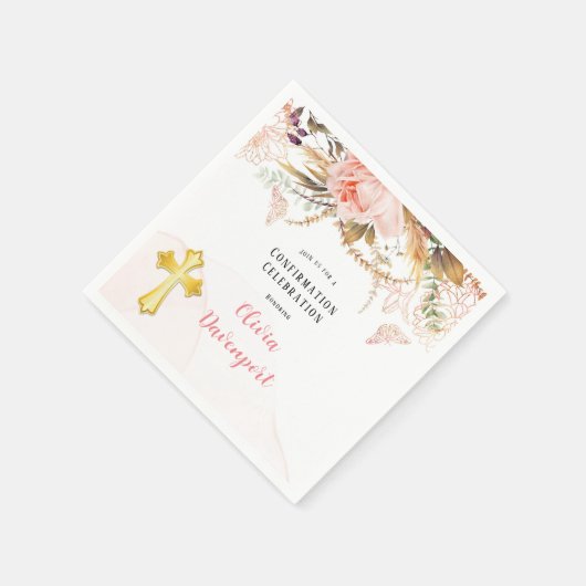 Bevestiging van botanische pony Butterfly Servet (Hoek)