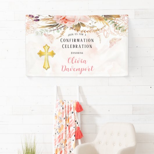 Bevestiging van botanische pony Butterfly Spandoek (Insitu)