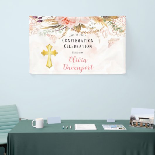 Bevestiging van botanische pony Butterfly Spandoek (Beurs)