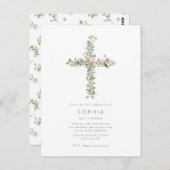 Bevestiging van de bevestiging van de wildbloem bi briefkaart (Voorkant / Achterkant)