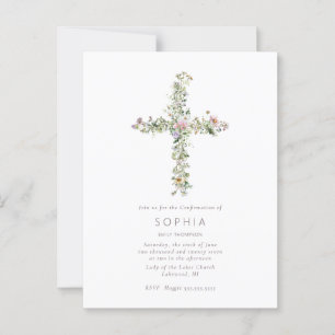 Bevestiging van de bevestiging van de wildbloem bi briefkaart