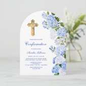 bevestiging van de blauwe hortensia-boog kaart (Staand voorkant)